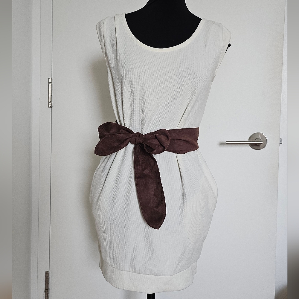 Rienda Onee Gyaru White Bubble Dress With Built In Pockets